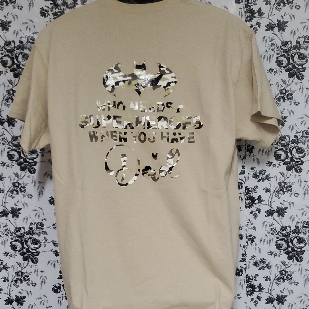Camo SUPERhero Dad Graphic T-Shirt